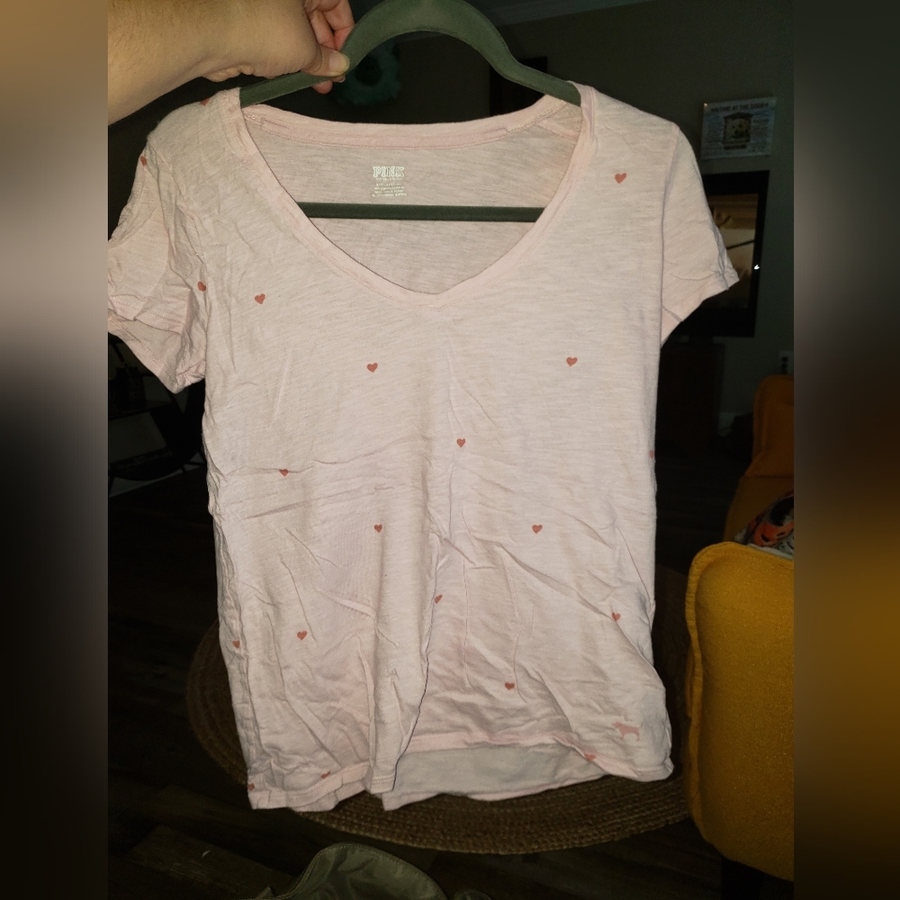 Pink vs heart tee